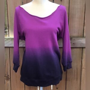 Fabletics Mulberry Ombre Sweatshirt EUC